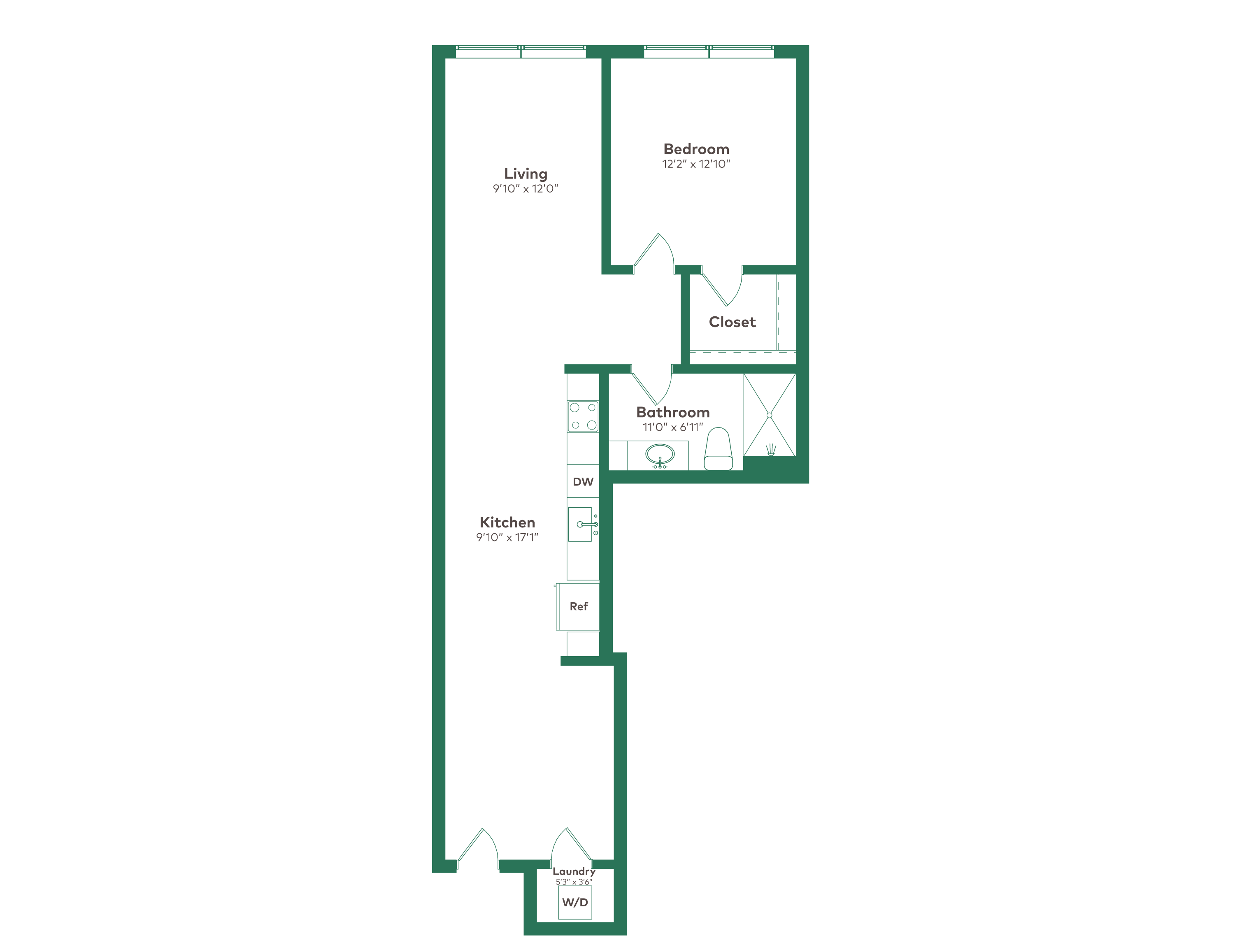 Floor plan layout diagram for J+W - A5